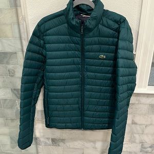 Men’s green Lacoste puffer